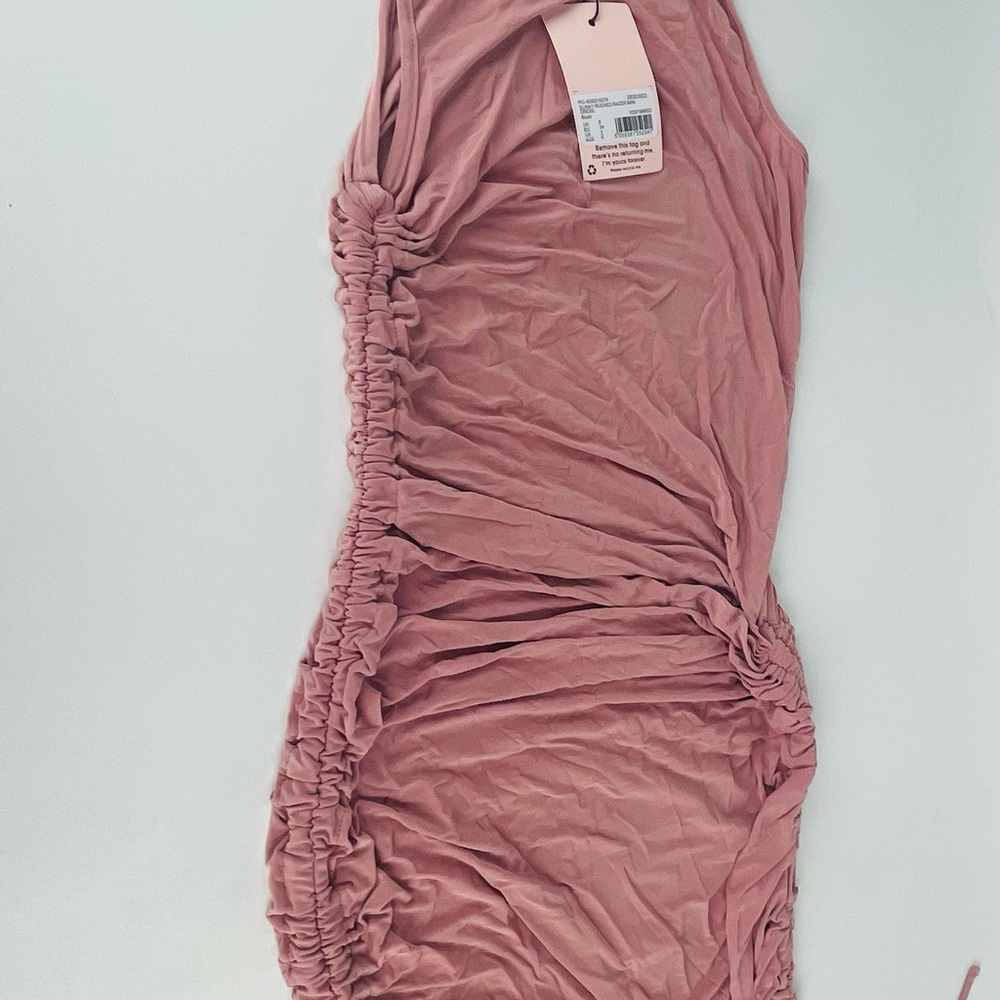 SLINKY RUCHED RACER MINI
DRESS blush - Picture 10 of 10